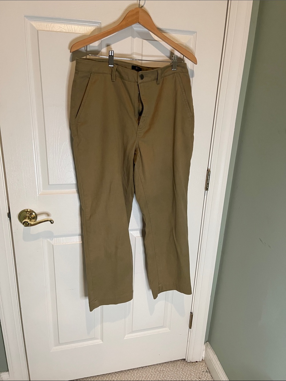 Quince Straight-Leg Pants in Khaki